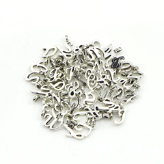 26pcs Antique Silvery Letters Bracelet Pendant Set