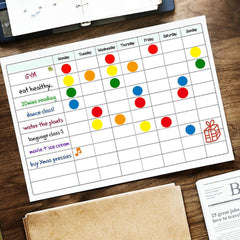 720 Colorful Dot Stickers 6 Colors Self Adhesive Labeling