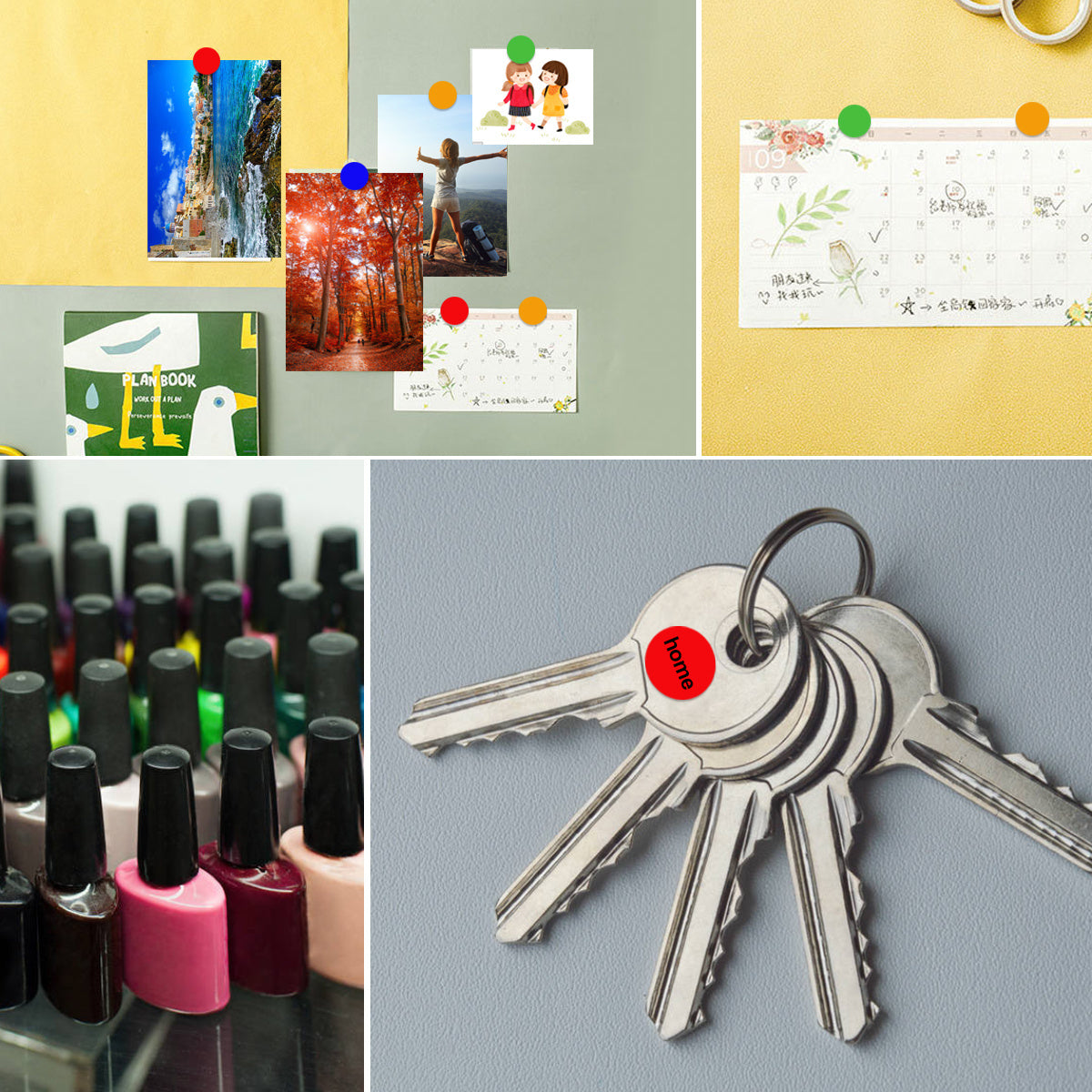720 Colorful Dot Stickers 6 Colors Self Adhesive Labeling