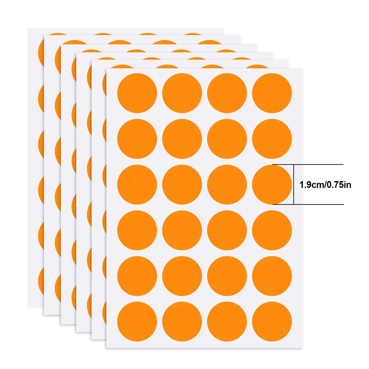 720 Colorful Dot Stickers 6 Colors Self Adhesive Labeling