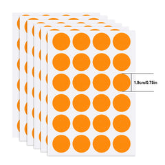 720 Colorful Dot Stickers 6 Colors Self Adhesive Labeling