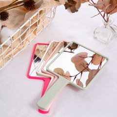 Handheld Square Makeup Vanity Mirror with Handle for Spa Salon