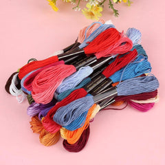 100 Colors Cross Stitch Embroidery Thread, Polyester Cotton Embroidery Line