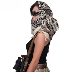 Square Men's Tactical Desert Cotton Thermal Scarf