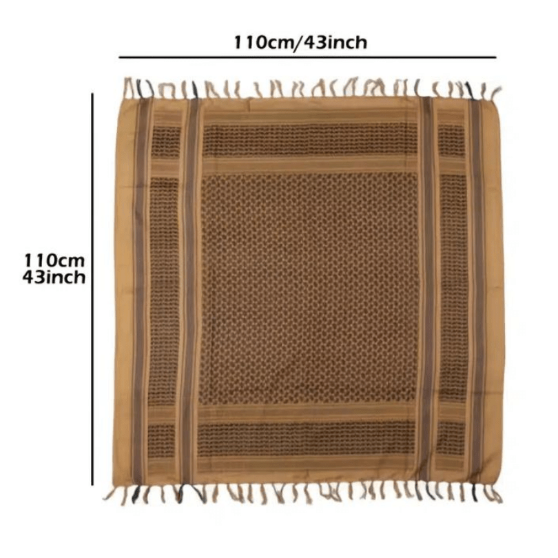 Square Men's Tactical Desert Cotton Thermal Scarf