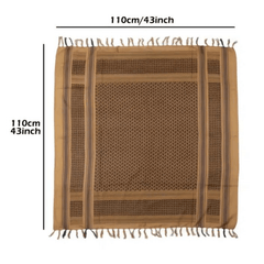 Square Men's Tactical Desert Cotton Thermal Scarf