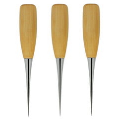 Professional Cloth Awl Sewing Tools Punching Leather Wood Handle Steel Awl