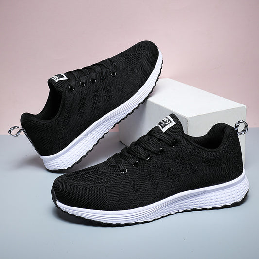 Women's Lace-Up Running Shoes Lightweight Sneakers