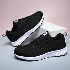 Women's Lace-Up Running Shoes Lightweight Sneakers
