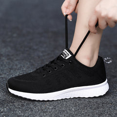 Women's Lace-Up Running Shoes Lightweight Sneakers