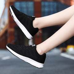 Women's Lace-Up Running Shoes Lightweight Sneakers