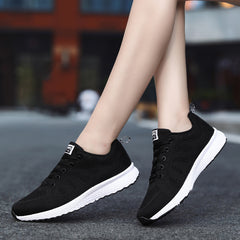 Women's Lace-Up Running Shoes Lightweight Sneakers