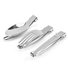 3 Pc Stainless Steel Cookware Backpack Set for Camping Picnics Outdoor Eating