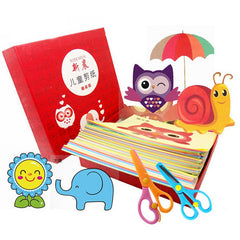 96pcs Children DIY Paper Cutting Folding Toy Kindergarten Educational Craft