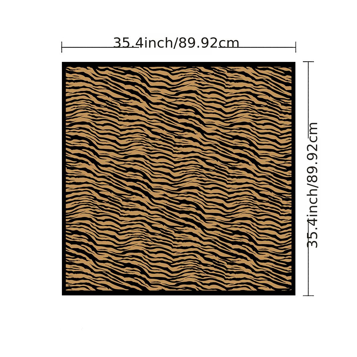 Twill Silk Square Scarf for Women Print Non-slip Turban Shawl