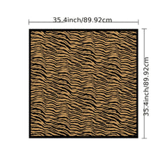 Twill Silk Square Scarf for Women Print Non-slip Turban Shawl