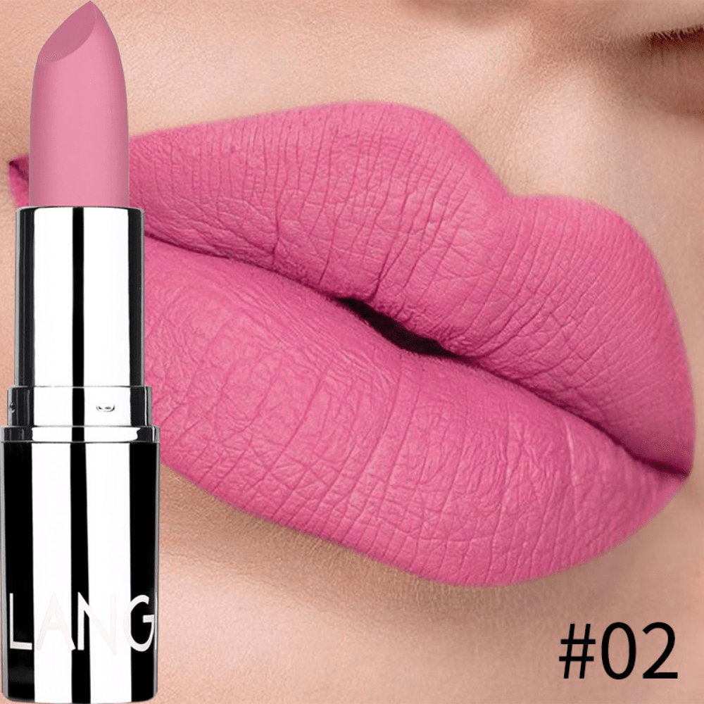 Moisturizing Matte Lipstick Waterproof Velvet Finish Long Lasting