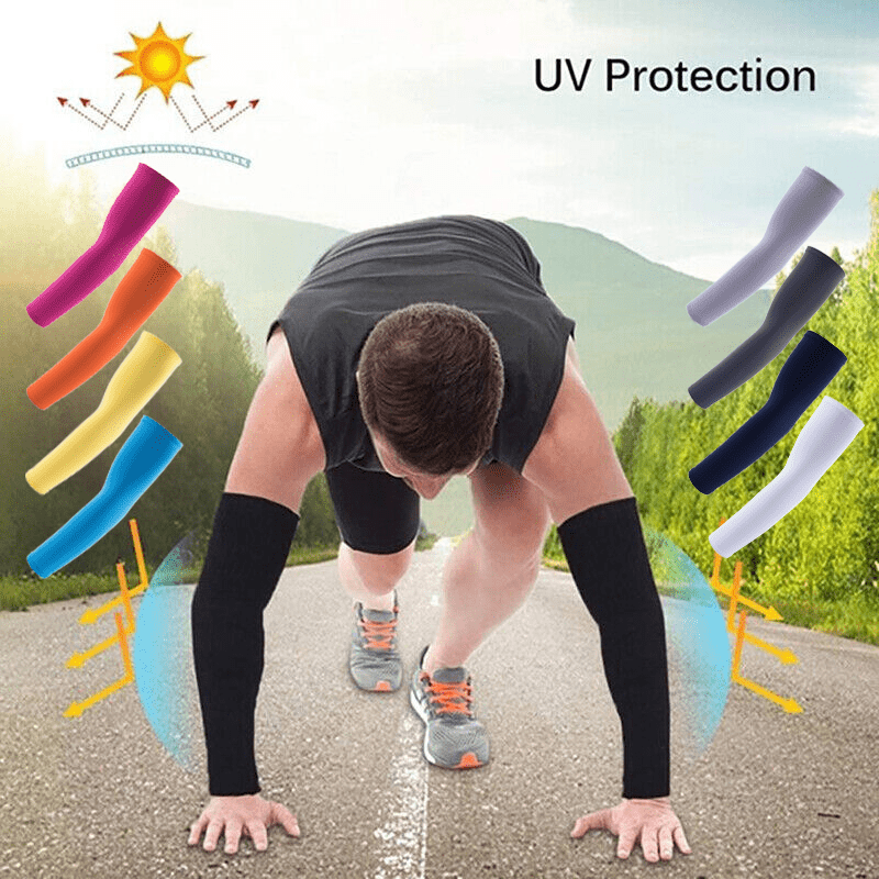 UV Protection Arm Sleeves for Outdoor Sports Men's Sunscreen Arm Guards