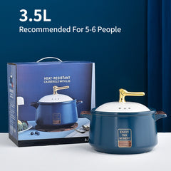 Dutch Oven Ceramic Casserole Pot Induction Cooker Gas Stove Durable Clay Pot
