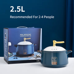 Dutch Oven Ceramic Casserole Pot Induction Cooker Gas Stove Durable Clay Pot