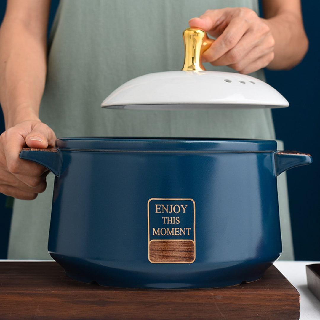 Dutch Oven Ceramic Casserole Pot Induction Cooker Gas Stove Durable Clay Pot