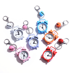 Mini Alarm Clock Car Keychain Bag Pendant Ornament Key Chain Couple Gift