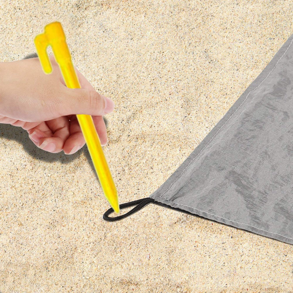 Beach Blanket Quick Drying Soft Pocket Beach Mat Waterproof Picnic Blanket