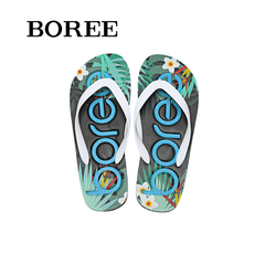 BOREE Men's Breathable Flip Flops Non slip Casual Indoor Home Slippers