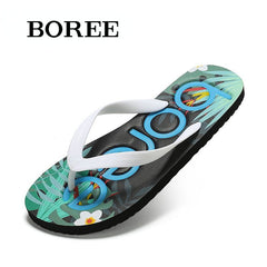 BOREE Men's Breathable Flip Flops Non slip Casual Indoor Home Slippers