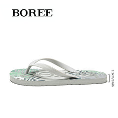 BOREE Men's Breathable Flip Flops Non slip Casual Indoor Home Slippers