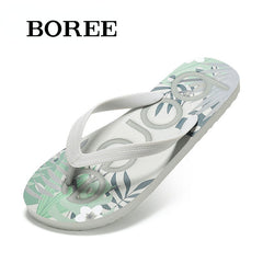 BOREE Men's Breathable Flip Flops Non slip Casual Indoor Home Slippers