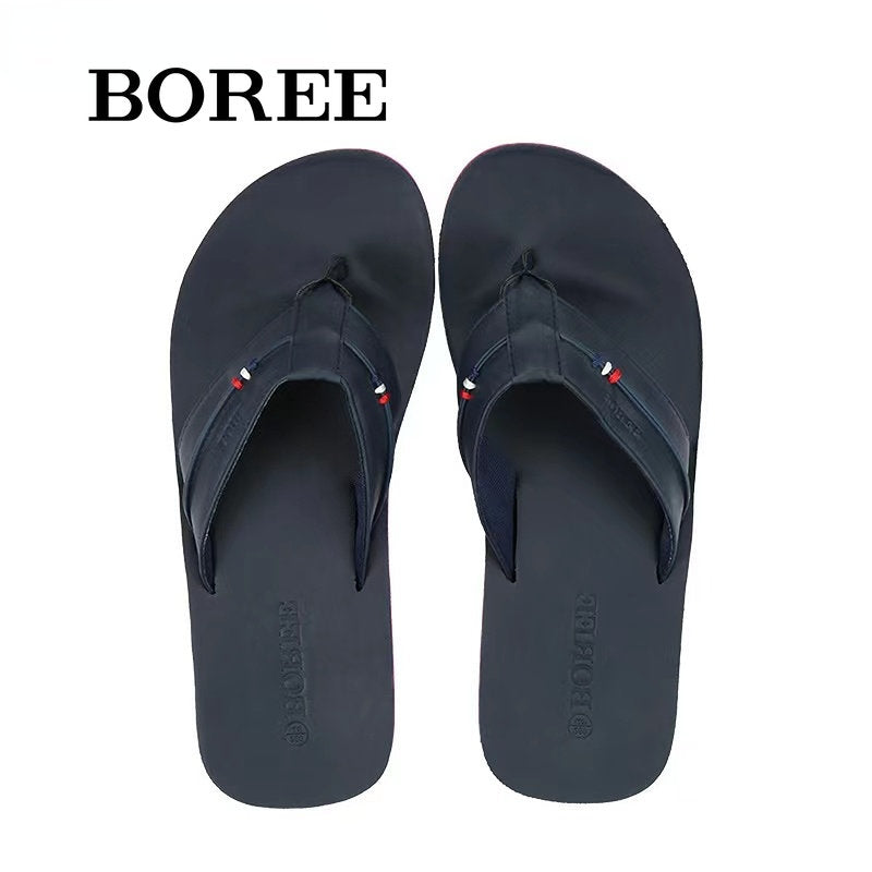 BOREE Men's Breathable Flip Flops Non slip Casual Home Slippers Shoes