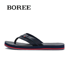BOREE Men's Breathable Flip Flops Non slip Casual Home Slippers Shoes