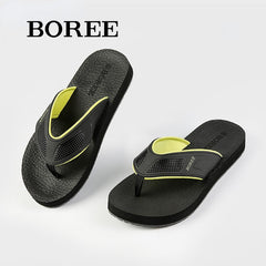 BOREE Men's Breathable Flip Flops Non slip Casual Indoor Home Slippers Shoes
