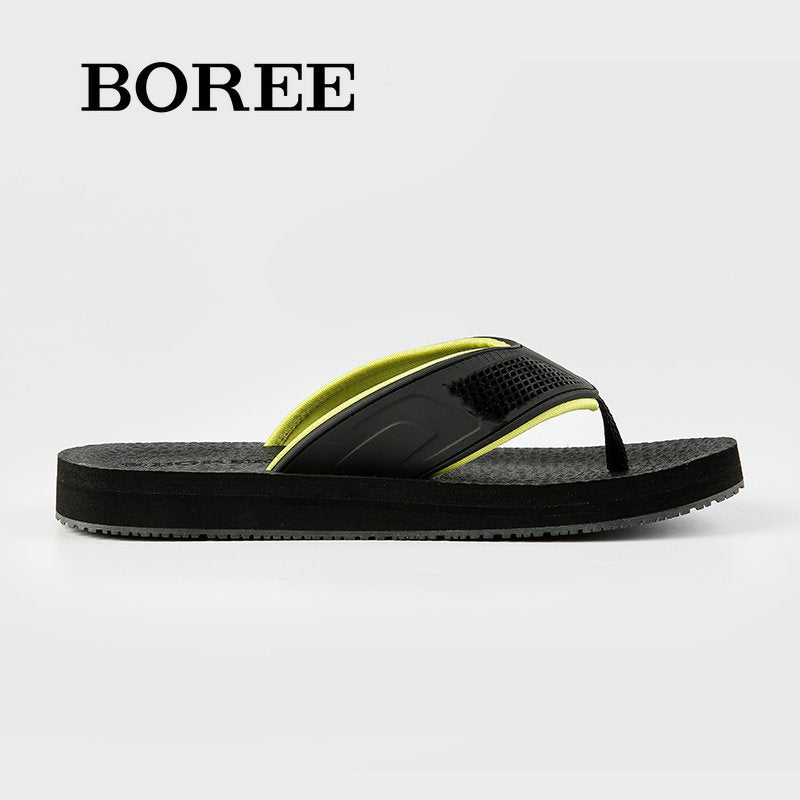 BOREE Men's Breathable Flip Flops Non slip Casual Indoor Home Slippers Shoes