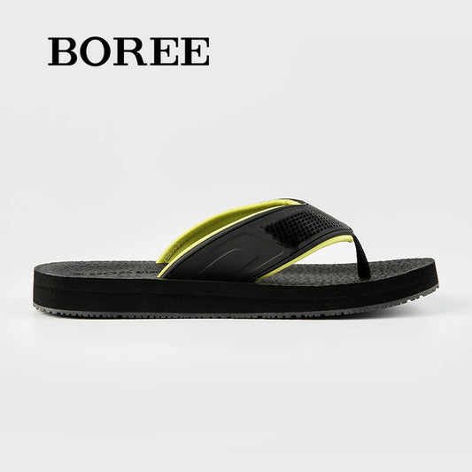 BOREE Men's Breathable Flip Flops Non slip Casual Indoor Home Slippers Shoes