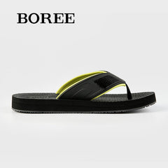 BOREE Men's Breathable Flip Flops Non slip Casual Indoor Home Slippers Shoes