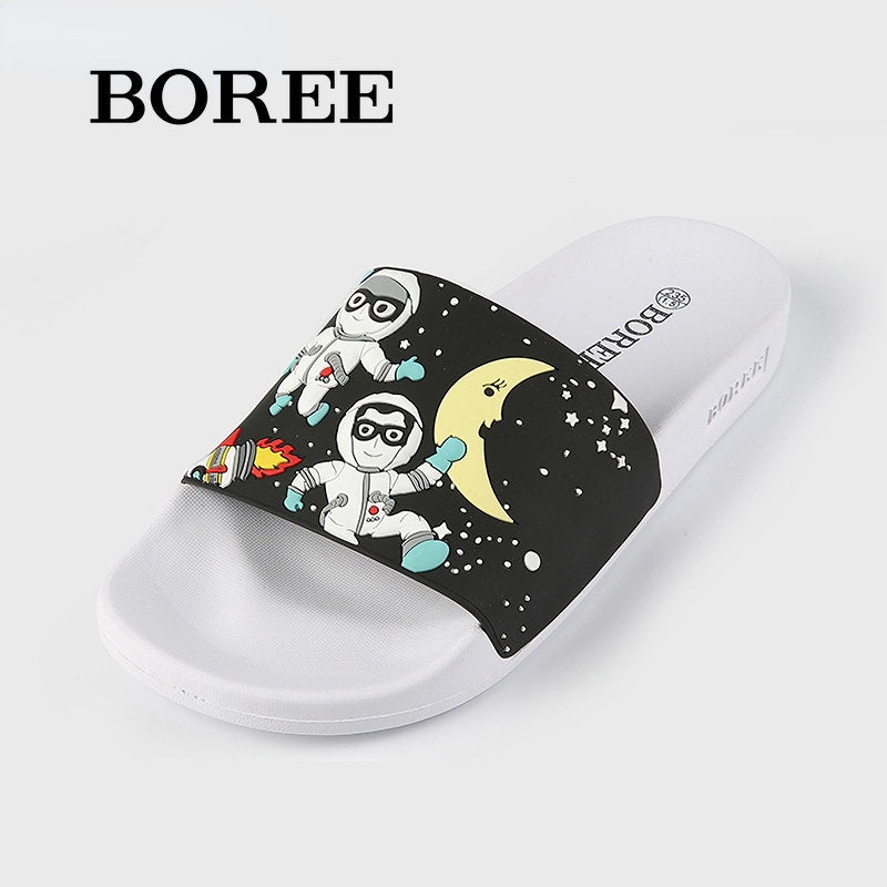 BOREE Astronaut Printed Slippers Non slip Breathable Indoor Home Shoes