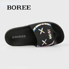 BOREE Men's Funny Face Slippers Non-slip & Comfortable