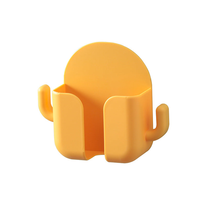 Wall Mounted Adhesive Mobile Phone Charging Storage Rack