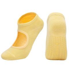 Breathable Anti slip Short Crew Socks with Grip for Yoga Pilates Barre Ballet