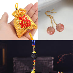 100PCS Mixed Pattern Macrame Wooden Beads Crafts Barrel Spacer C