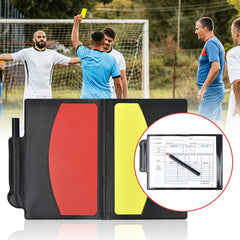Soccer Referee Card Set with Metal Whistle and Red Yellow Cards