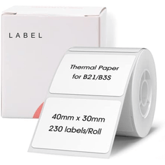 NIIMBOT B21 B3S Thermal Sticker Label 40x30mm Waterproof Tear Proof