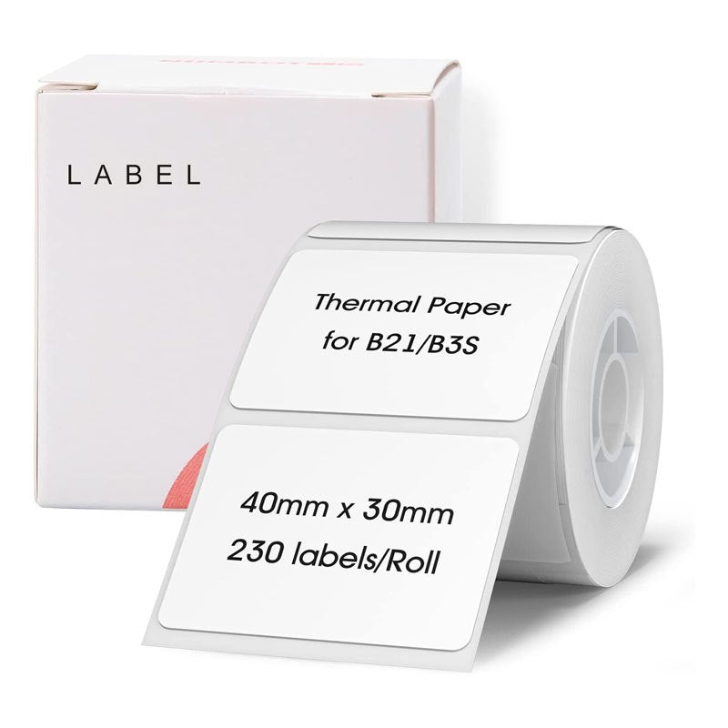 NIIMBOT B21 B3S Thermal Sticker Label 40x30mm Waterproof Tear Proof