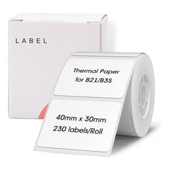 NIIMBOT B21 B3S Thermal Sticker Label 40x30mm Waterproof Tear Proof