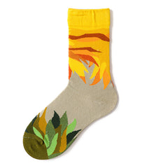 Abstract Graffiti Socks Funny Crew Socks Women's Stockings & Hosiery