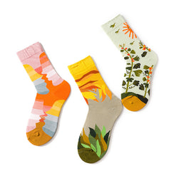 Abstract Graffiti Socks Funny Crew Socks Women's Stockings & Hosiery
