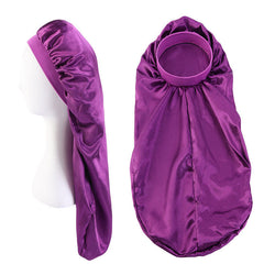 Long Hair Nightcap Soft Satin Bonnet for Beauty Salon Hat