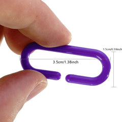 100pcs Random Bird C Clips Hooks Toys for Rat and Parrot Toys